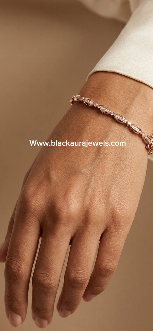 Bracelet fin en rose gold - Taille 5.5