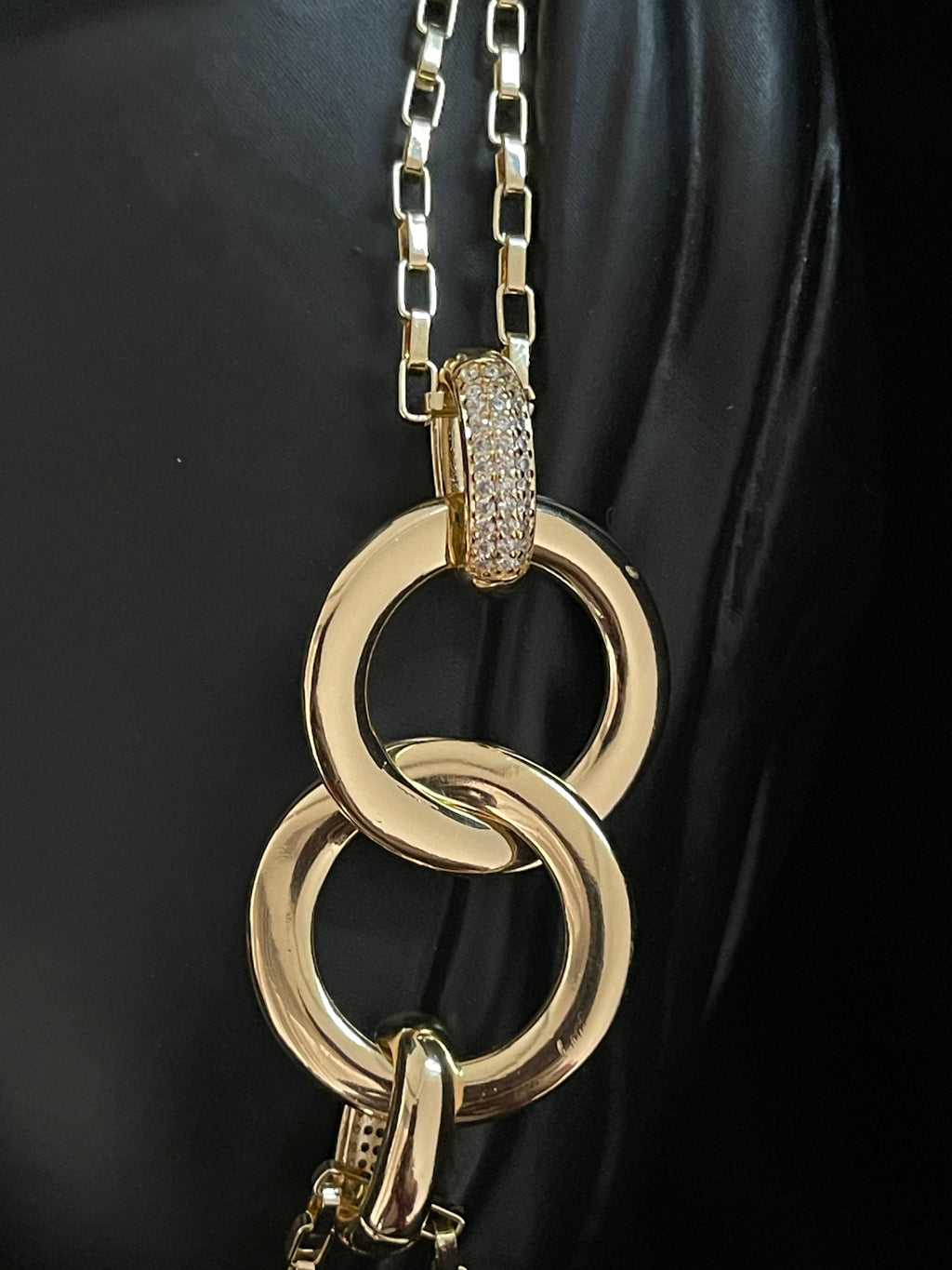 Sautoir Double chaîne doré