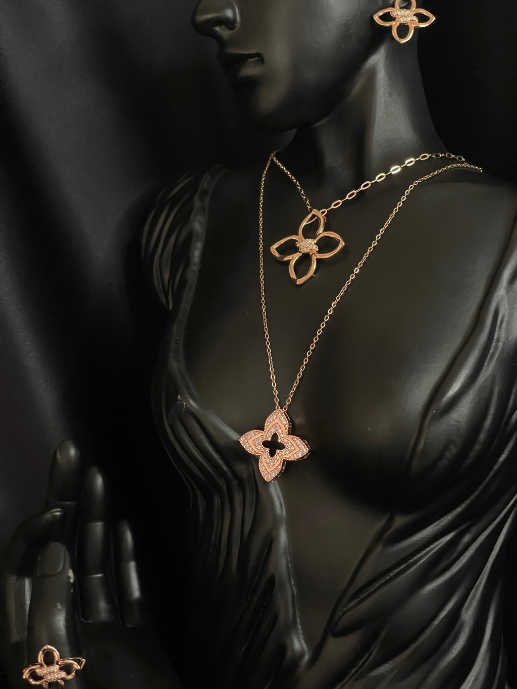 Ensemble Trèfle  – Rose Gold