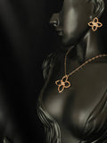 Ensemble Trèfle Élégance – Rose Gold