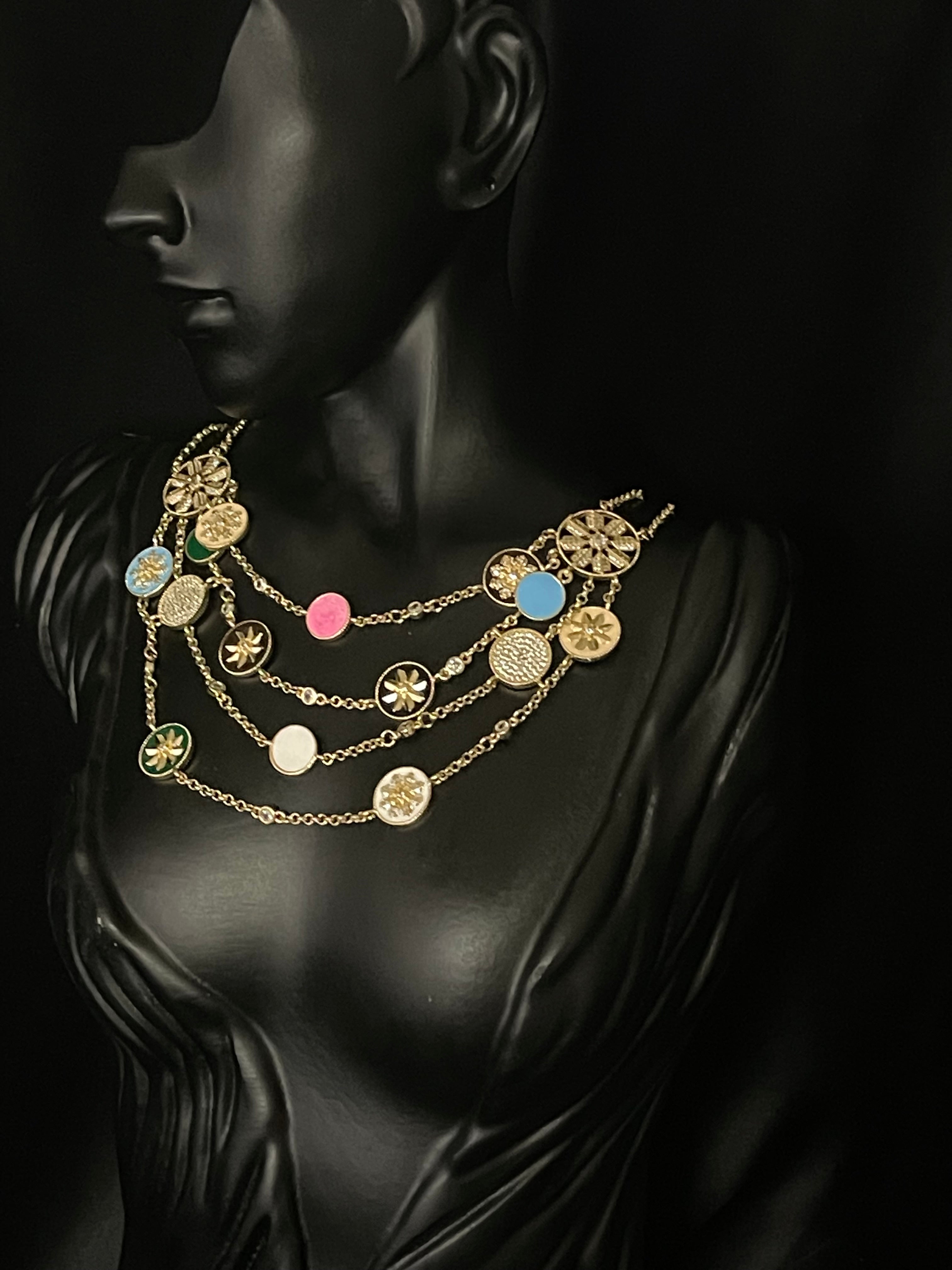 Collier Multirangs Bohème