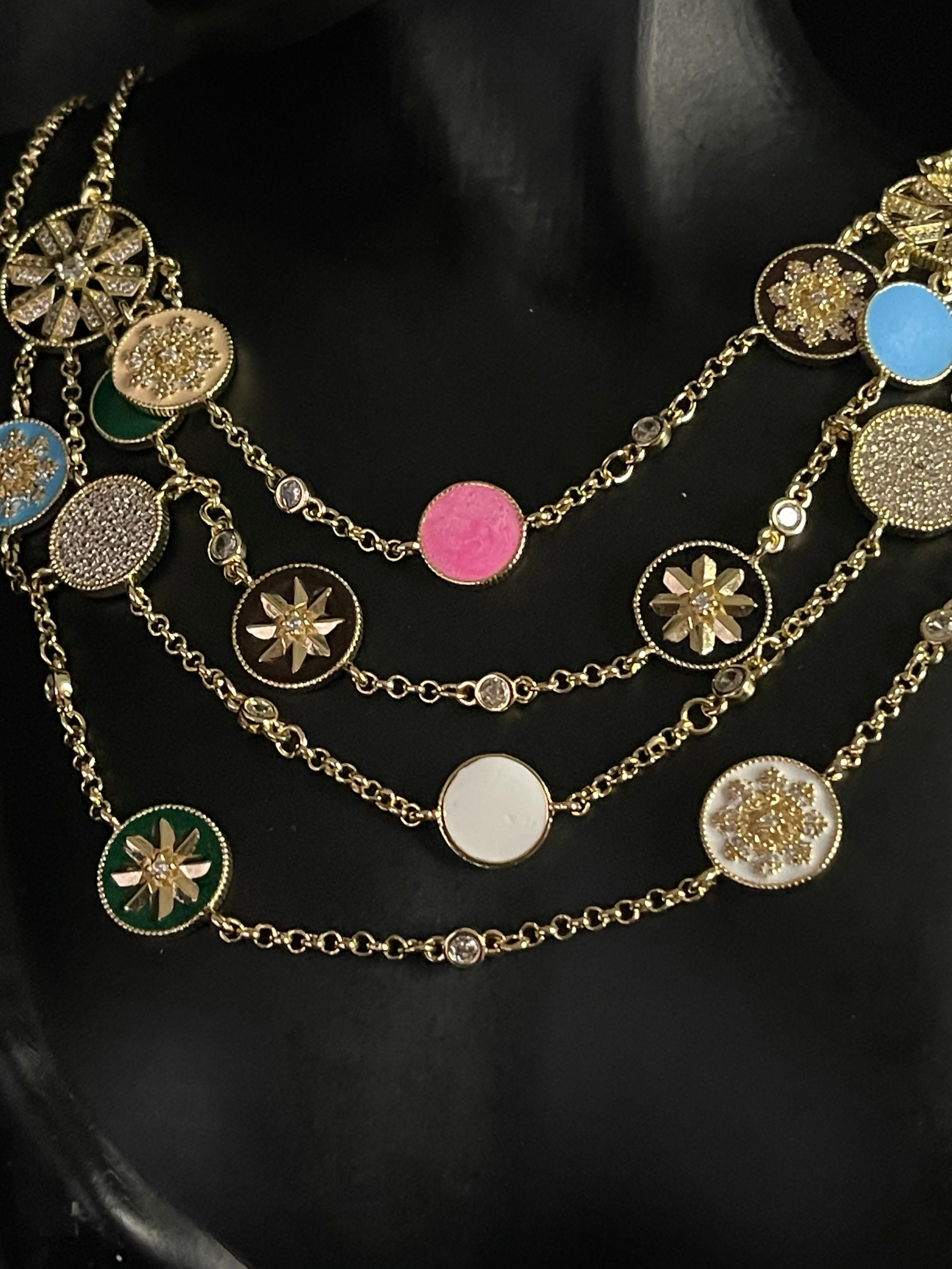 Collier Multirangs Bohème